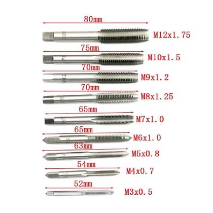 Imagem de Kit jogo de tarracha femea e macho pente abre rosca fina 20 pecas cossinete manual com maleta blister profissional