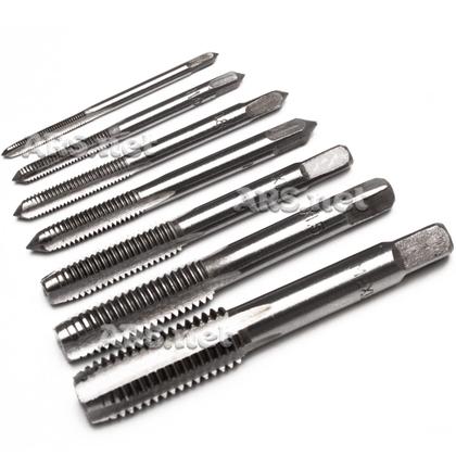 Imagem de Kit Jogo De Tarraxas E Macho Para Abrir Rosca Ferramentas 8 Peças