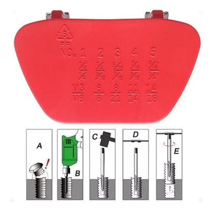Imagem de Kit Jogo Extrator De Parafuso 3 A 18 Mm 5 Peças 7ri Eda