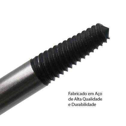 Imagem de Kit Jogo Extrator De Parafusos Quebrados Danificados Saca 3 à 18MM Estojo Com 5 Peças