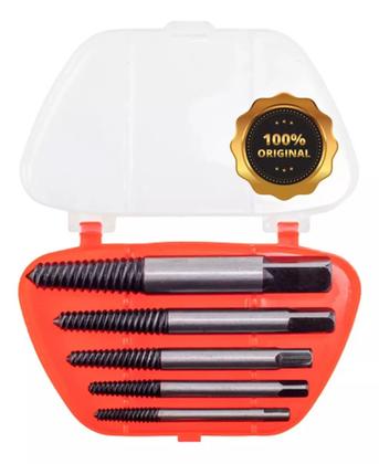 Imagem de Kit Jogo Extrator Saca Parafusos Quebrados Danificados