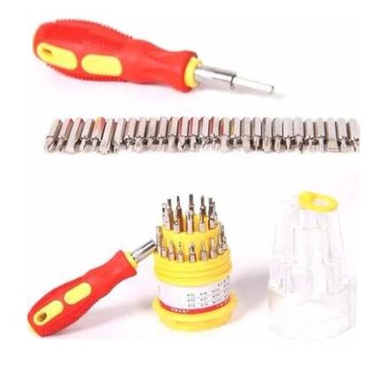 Imagem de Kit Jogo Ferramenta 31 Peças Chaves Alen Torx Fenda Philips
