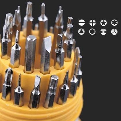 Imagem de Kit Jogo Ferramenta 31 Peças Chaves Alen Torx Fenda Philips
