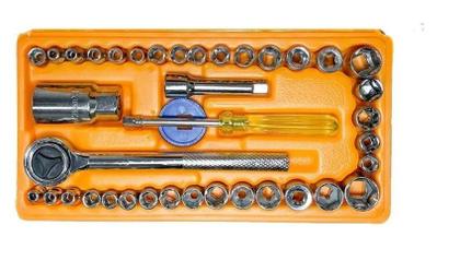 Imagem de Kit Jogo Ferramentas Chaves Catraca Completo Combinada 40Pç