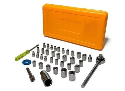 Imagem de Kit Jogo Ferramentas Chaves Catraca Completo Combinada 40Pç