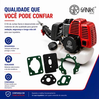 Imagem de Kit Jogo Juntas Roçadeira Importada 33cc - Sanre Brasil