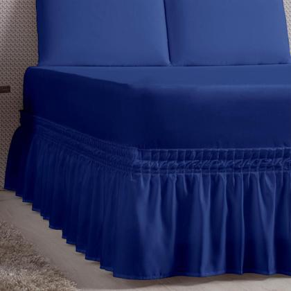 Imagem de Kit Jogo Lençol Casal Queen com Elástico Decora para Cama Box + Fronhas Envelope - Roupa de Cama Completo