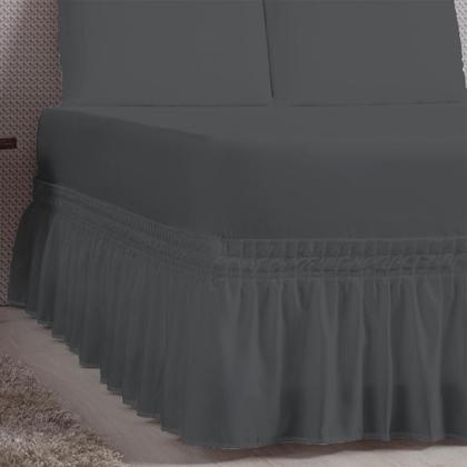 Imagem de Kit Jogo Lençol Casal Queen com Elástico Decora para Cama Box + Fronhas Envelope - Roupa de Cama Completo