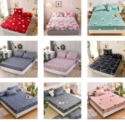 Imagem de Kit Jogo Lençol De Cama Casal Padrão 1 Peças estampado Com Elástico Oferta