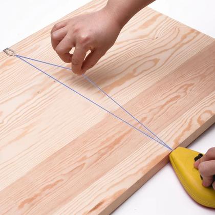 Imagem de Kit Jogo Marcação Linha Giz 15m Azul Pedreiro Gesseiro Com Nível  Fertak