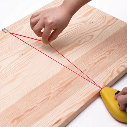 Imagem de Kit Jogo Marcação Linha Giz 15m Vermelho Pedreiro Gesseiro Com Nível + Refil Vermelho 120g