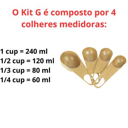 Imagem de Kit Jogo Medidor Para Cozinha Plástico 4 Peças