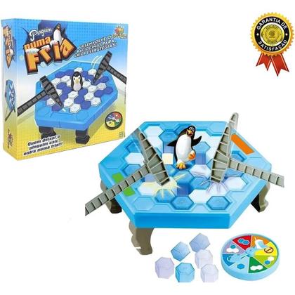 Imagem de Kit Jogo Pinguim Quebra Gelo + Jogo Croc Croc Crocodilo Morde Dedo Jacaré Dentista