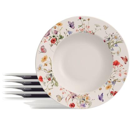 Imagem de Kit Jogo Prato Raso Jantar 10 Pessoas 10Pçs Ana Clara 27,5cm