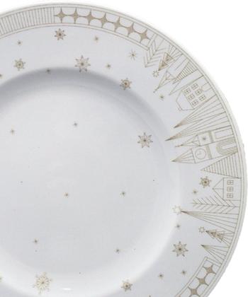 Imagem de Kit Jogo Pratos Rasos Jantar 8 Pessoas 8Pçs Capodanno 28cm