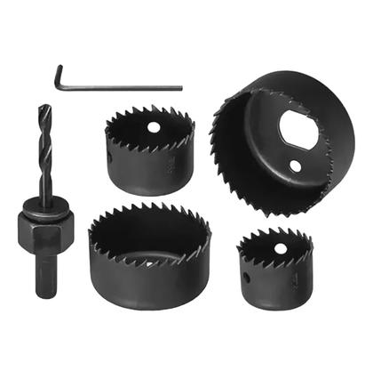 Imagem de Kit Jogo Serra Copo 32mm A 54mm Para Madeira Gesso Pvc Cano