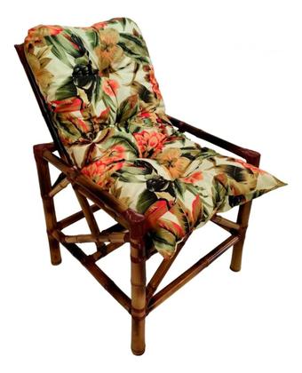 Imagem de Kit Jogo Sofá Cadeira Bambu Varanda 4 Lugares Várias Cores