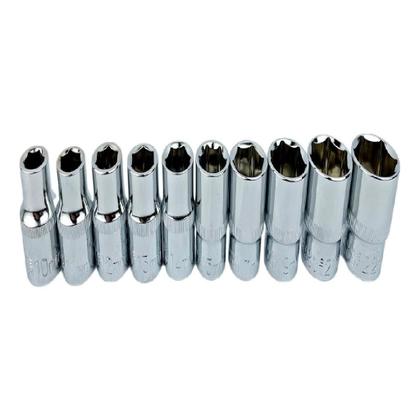 Imagem de Kit Jogo Soquete Catraca E Extensor 1/2 12 Peças T10 A T21