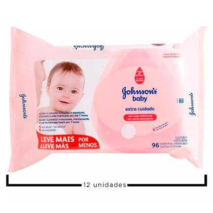 Imagem de Kit Johnsons Baby Extra Cuidado - Toalhas Umedecidas