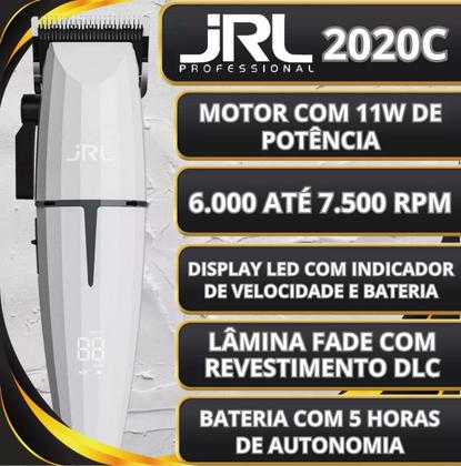 Imagem de Kit Jrl Corte Acabamento E Shaver Ghost 2 Branca Cor Branco 110v/220v Kit Completo Jrl 3 Máquinas de Corte e Acabamento e Shaver JRL Barbearia Barbeir
