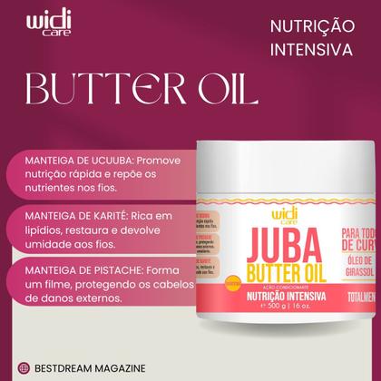 Imagem de Kit Juba Completo Shampoo + Condicionador + Mascara Butter Oil + Geleia + Ondulando Widi Care