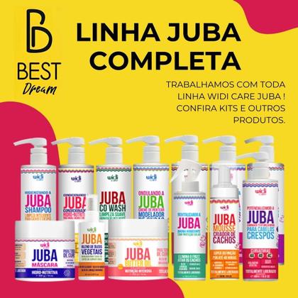 Imagem de Kit Juba Shampoo Condicionador E Mascara Hidro Nutritiva Widi Care 500g