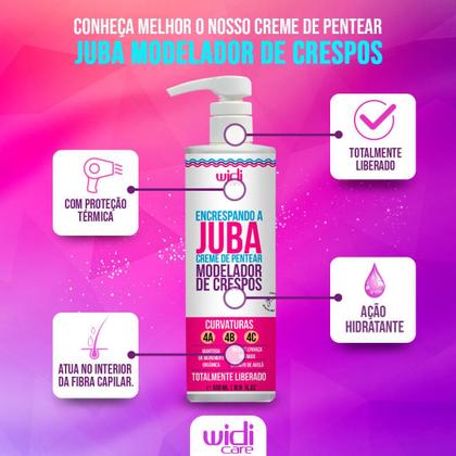 Imagem de Kit Juba Widi Care Creme De Pentear Encrespando + Mousse Criador De Cachos