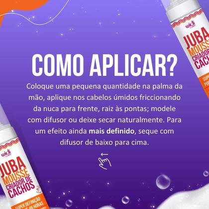 Imagem de Kit Juba Widi Care Creme De Pentear Encrespando + Mousse Criador De Cachos