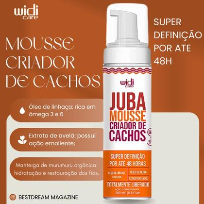 Imagem de Kit Juba Widi Care Creme De Pentear Encrespando + Mousse Criador De Cachos