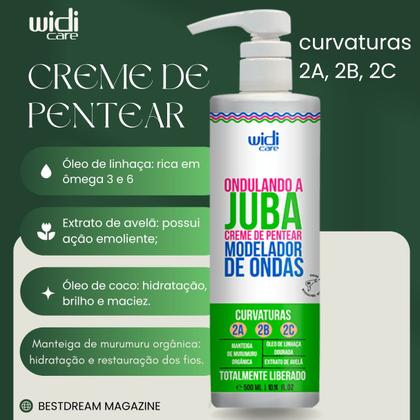 Imagem de Kit Juba Widi Care Creme Pentear Ondulando E Mascara Reconstrução Intensa Capilar