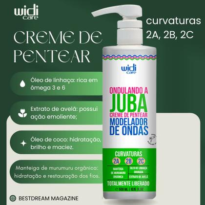 Imagem de Kit Juba Widi Care Shampoo + Condicionador + Mascara + Acidificante + Geleia + Creme Ondulando