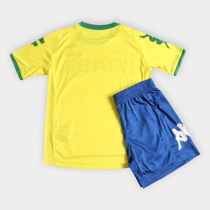 Imagem de Kit Juvenil Kappa Brasil 14