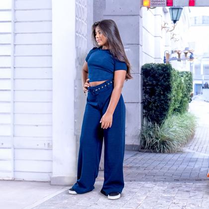Imagem de kit juvenil menina calça e blusa