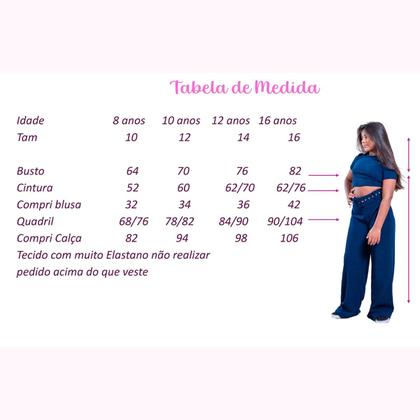 Imagem de kit juvenil menina calça e blusa
