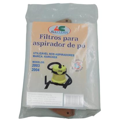 Imagem de KIT Karcher VC 5100 Saco Aspirador limpeza diaria contem 6 unid