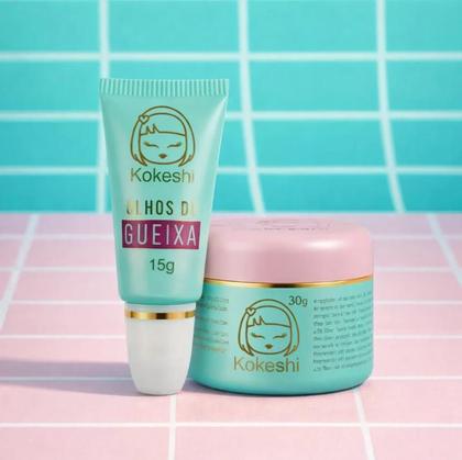 Imagem de Kit Kokeshi Creme Facial Pele De Porcelana + Creme Olhos De Gueixa