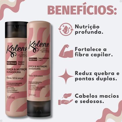 Imagem de Kit Kolene By Camilla De Luccas Nutri Bond: Shampoo e Condicionador 300ml