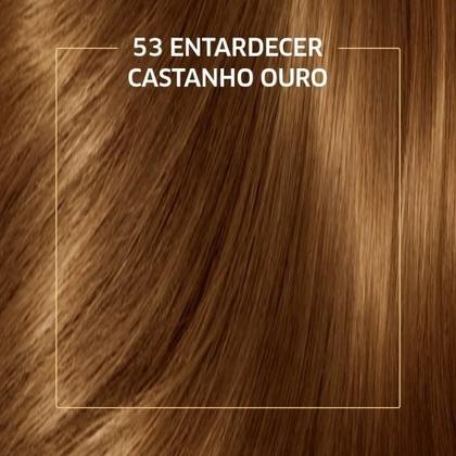 Imagem de Kit Koleston Coloração Permanente Cor 53 Entardecer Castanho Ouro  (3 Unidades)