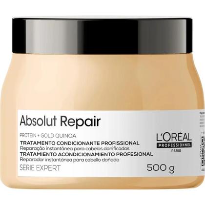 Imagem de Kit L'oreal Gold Quinoa Shampoo, Condicionador e Máscara