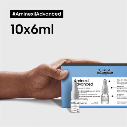 Imagem de Kit L'Oréal Professionnel Aminexil Advanced - Ampola Antiqueda 6ml (3 unidades)