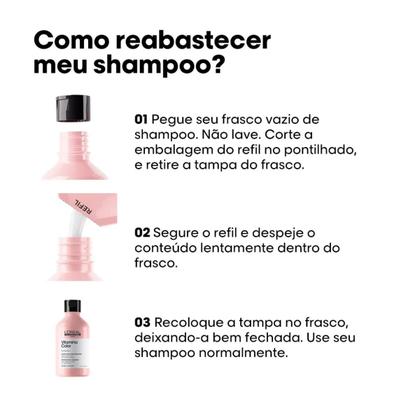 Imagem de Kit L'Oréal Vitamino Color Refil Shampoo 240ml + Shampoo 300ml