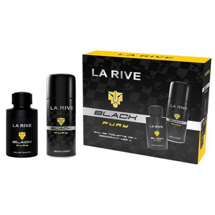 Imagem de Kit La Rive Perfume Black Fury EDT 75 ml e Desod 150ml Masculino