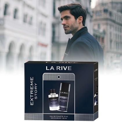 Imagem de Kit La Rive Perfume Extreme Story Masculino EDT 75ml + Deo 150ml