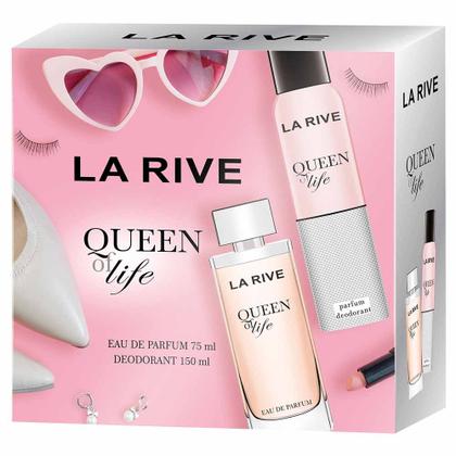 Imagem de Kit La Rive Queen Of Life - Perfume Feminino EDP + Desodorante