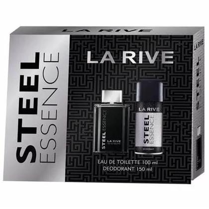 Imagem de Kit la rive steel essence edt 100ml + deodorant 150ml