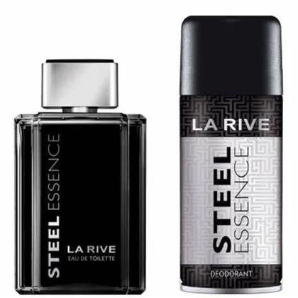 Imagem de Kit la rive steel essence edt 100ml + deodorant 150ml