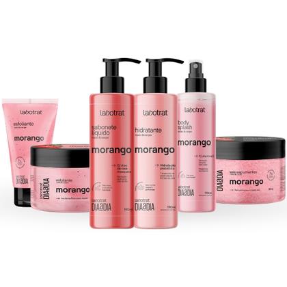 Imagem de Kit Labotrat Dia A Dia Linha Completa Morango Corpo Rosto Banho Premium Pele Perfumada  Monte O Seu
