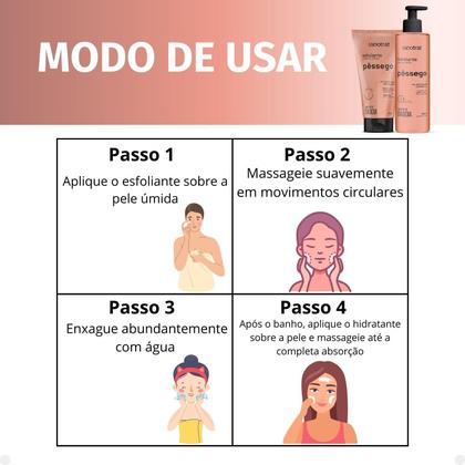 Imagem de Kit Labotrat Rosto e Corpo Pessego: Esfoliante e Hidratante
