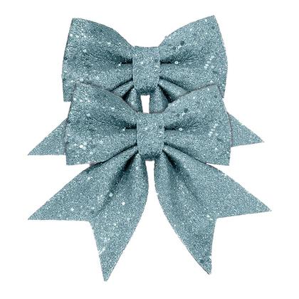 Imagem de Kit Laço Com Glitter Casa Ambiente com 2 Unidades 13cm - Item Sortido