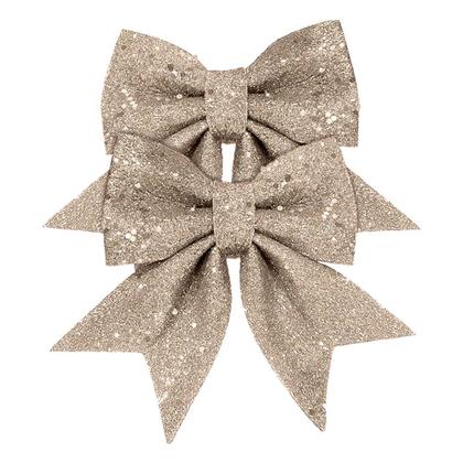 Imagem de Kit Laço Com Glitter Casa Ambiente com 2 Unidades 13cm - Item Sortido